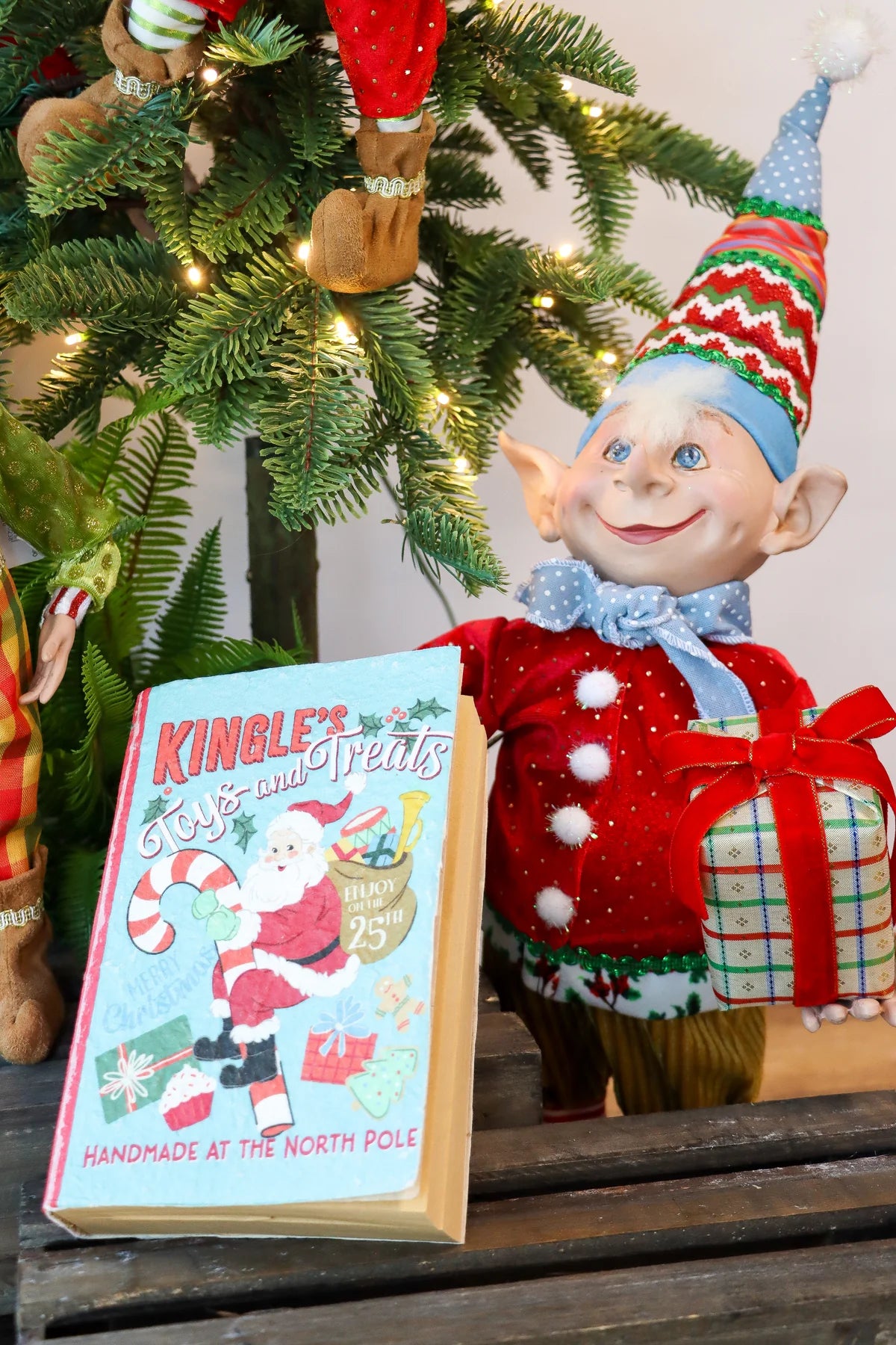 CHRISTMAS ELF SKIP 35CM