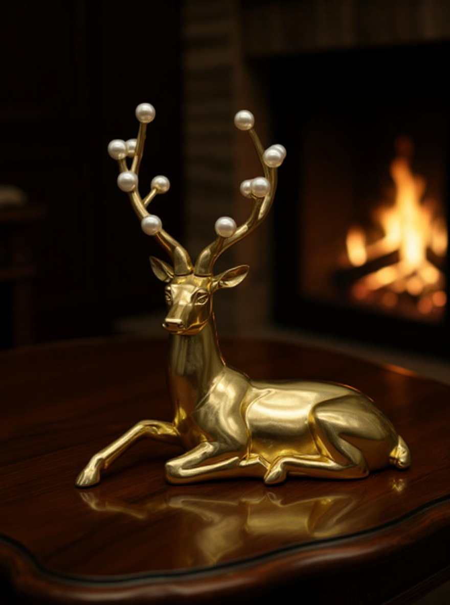 Pre-order PEARL GOLD SITTING DEER