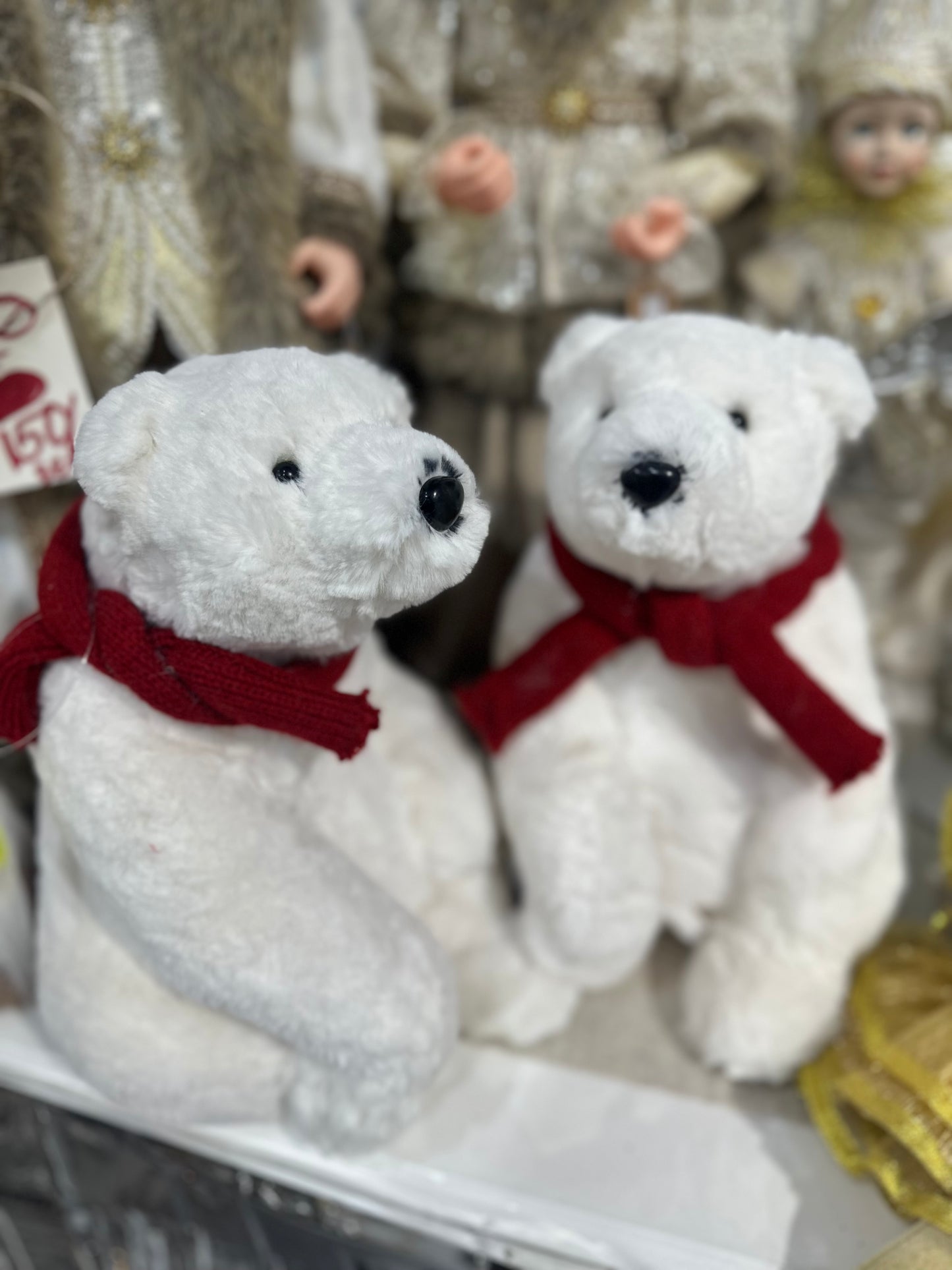 Christmas Polar Bear 33cmH