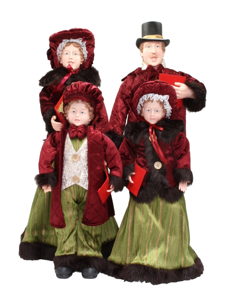CAROLERS-FAMILY--BURGUNDY(4)65CM