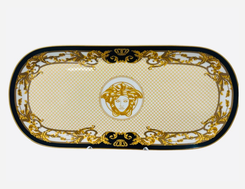 Medusa Luxe Oval Biscuit Tray