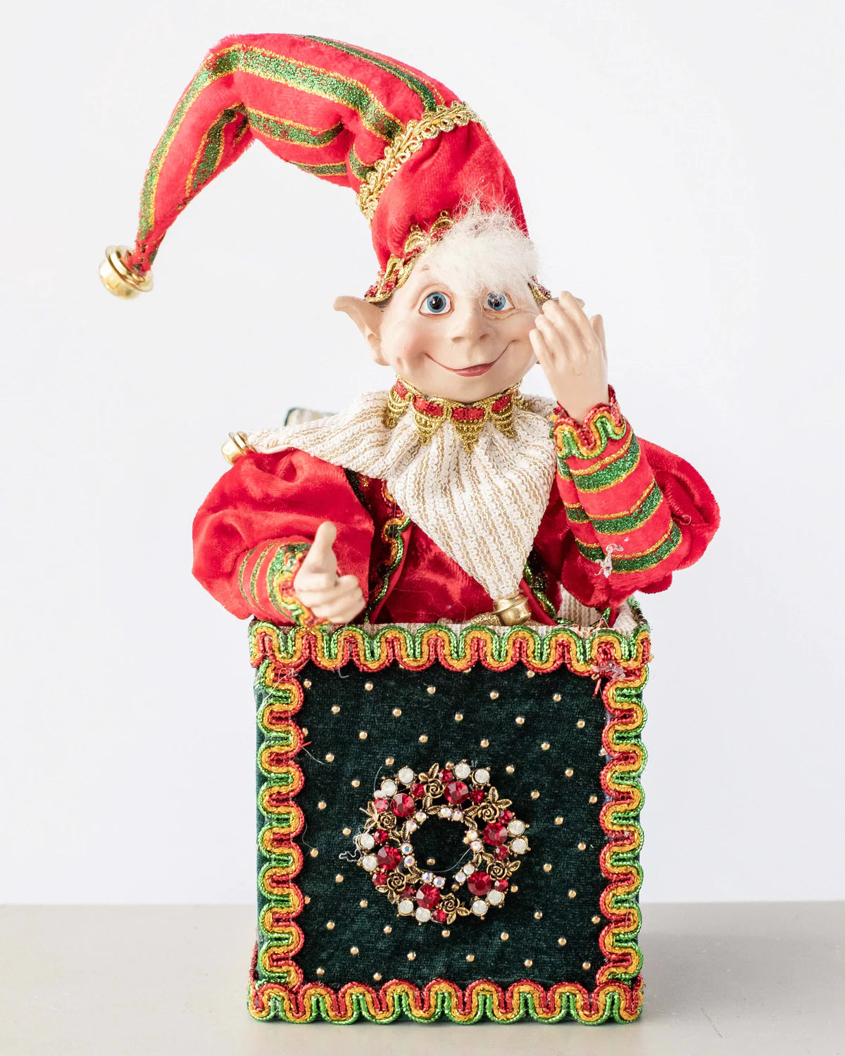 ELF/SANTA IN A BOX 25CM