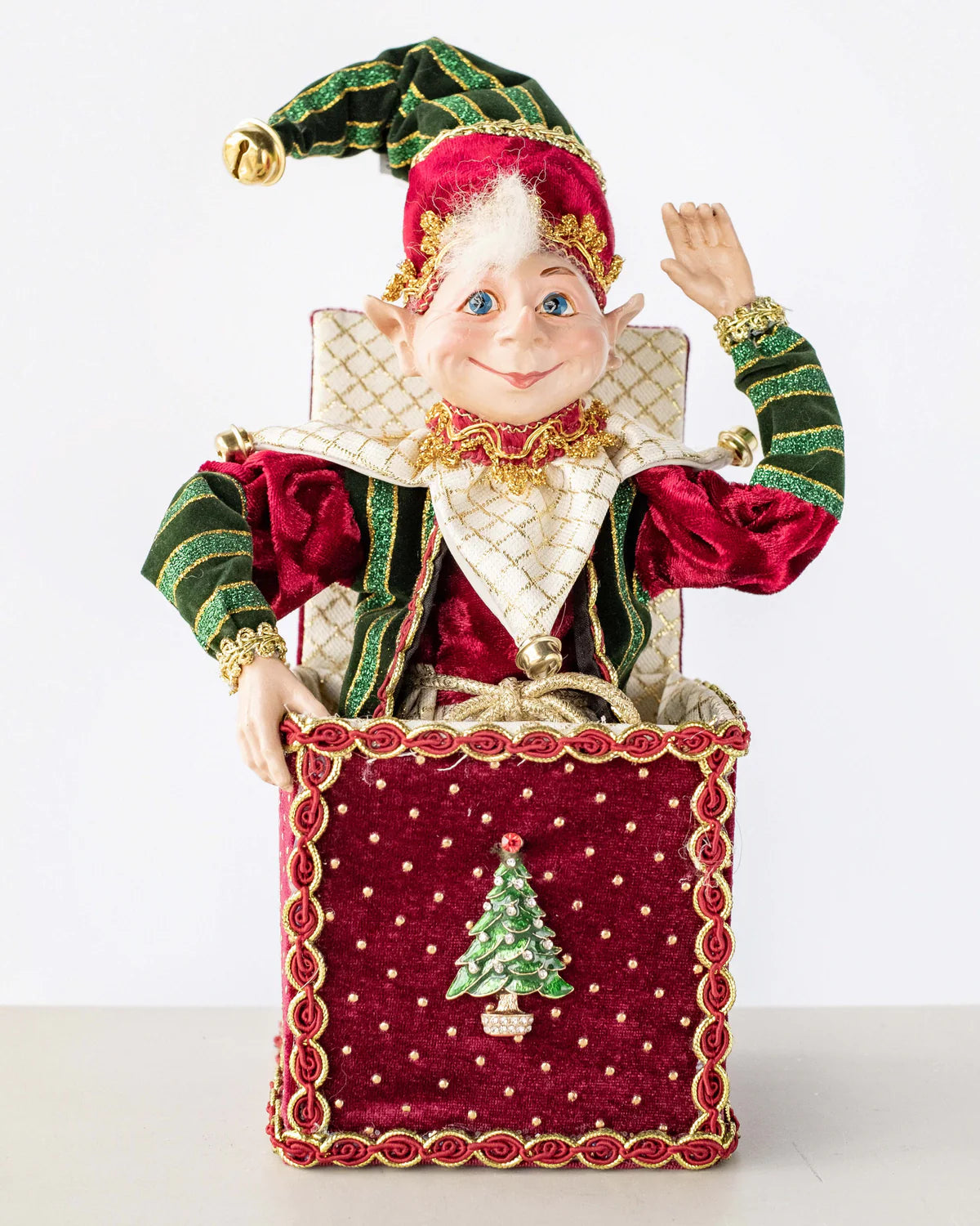 ELF/SANTA IN A BOX 25CM