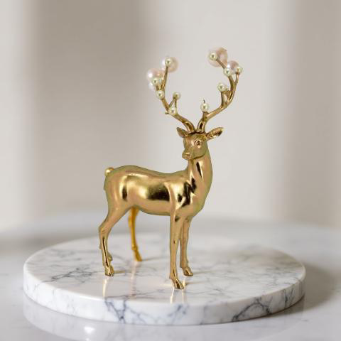 Pre-order PEARL GOLD STANDING DEER