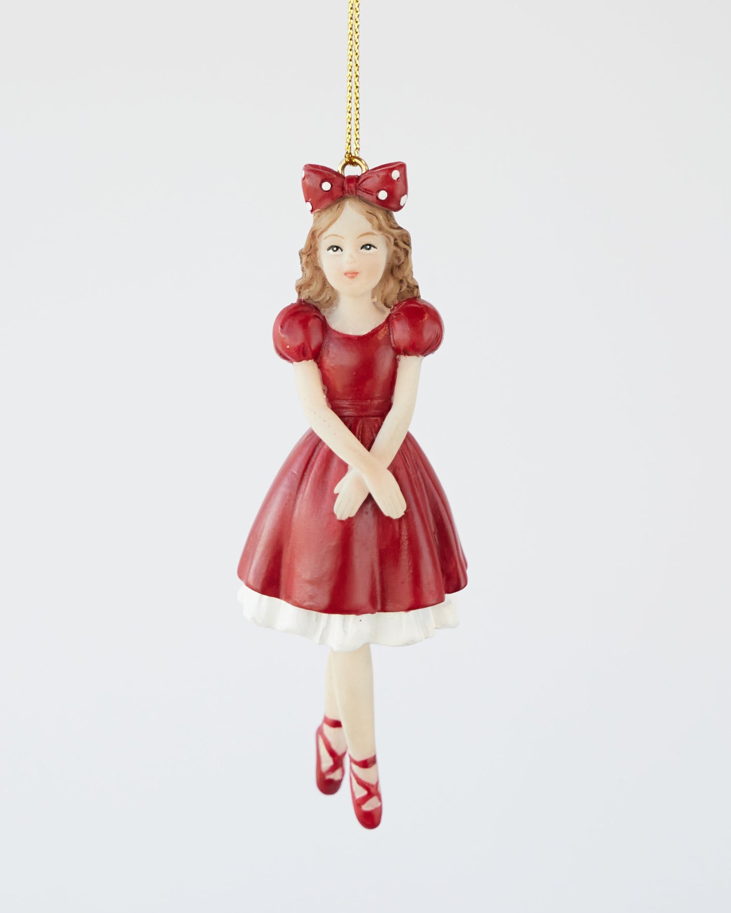 STORIES ORNAMENTS GREEN/RED SET OF 4 10.5cm