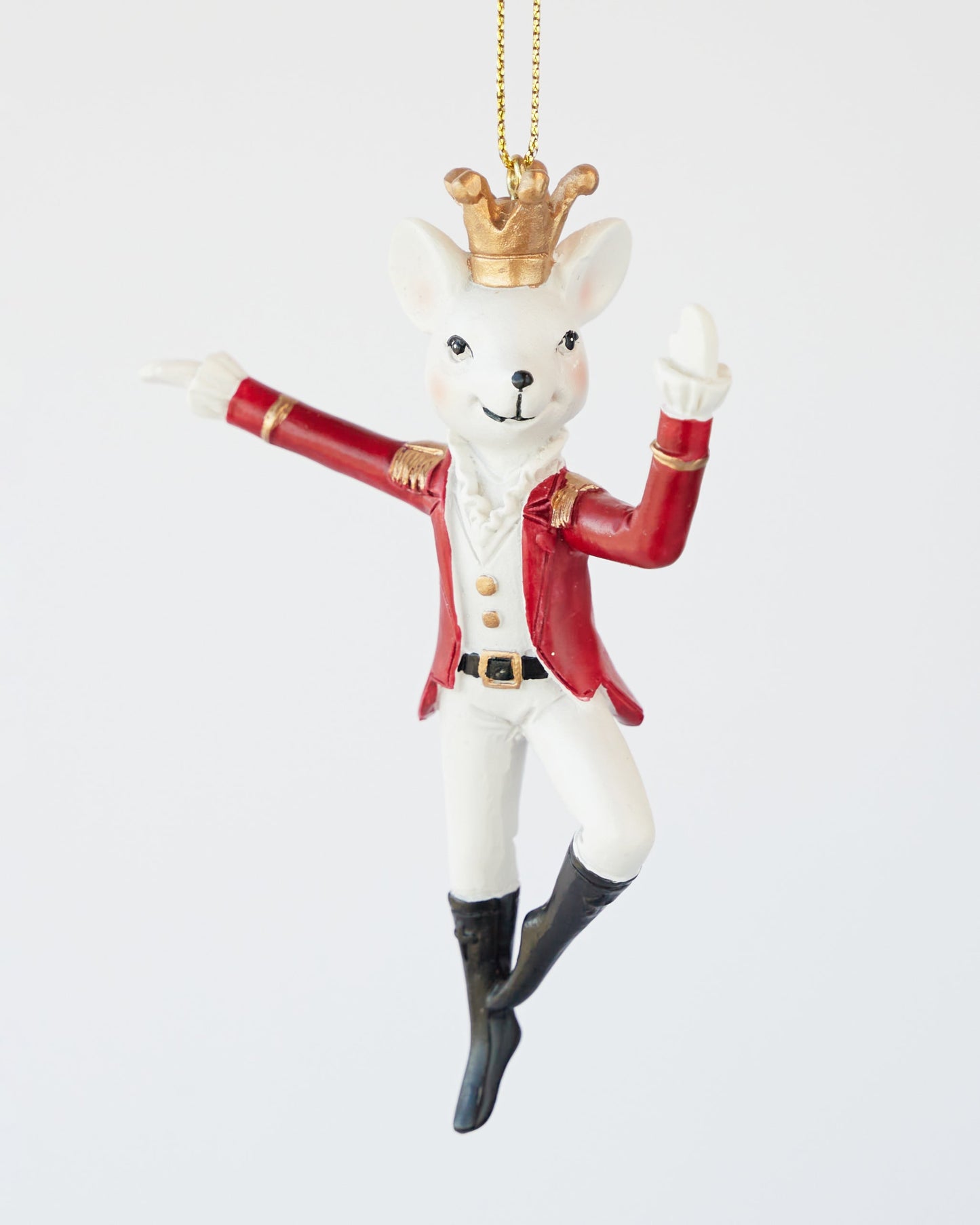 STORIES ORNAMENTS GREEN/RED SET OF 4 10.5cm