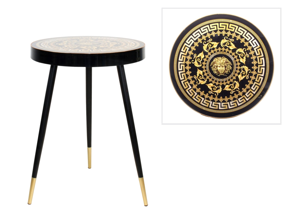 TABLE-TEA-MEDUSA-BLACK(61CM)