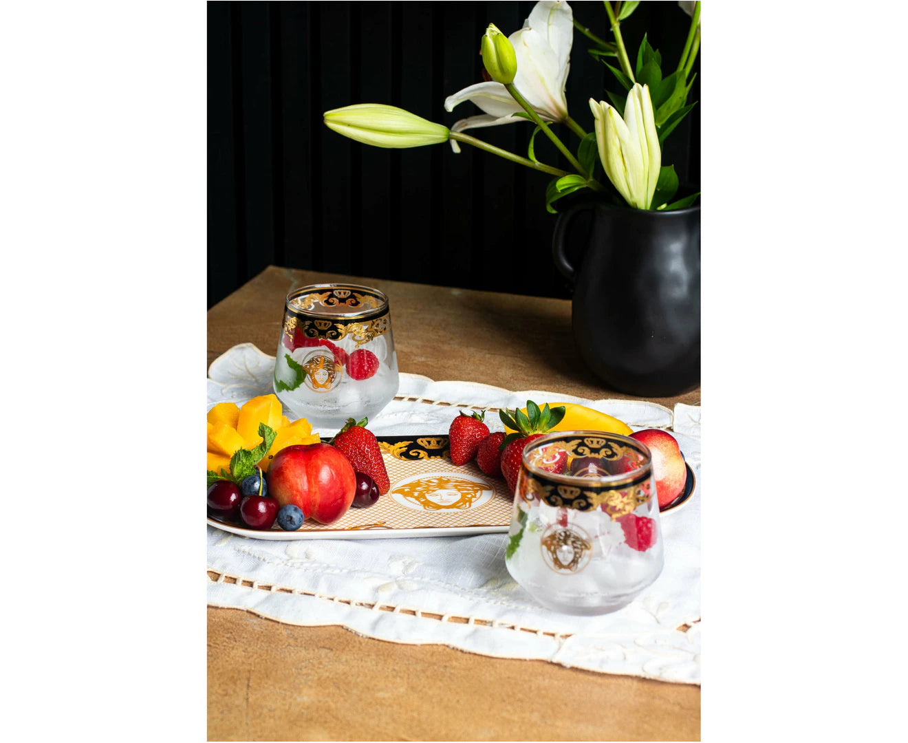Medusa Luxe Oval Biscuit Tray