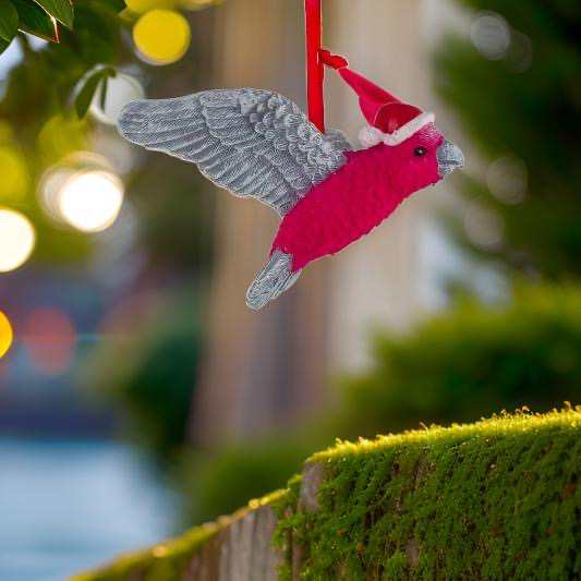 Galah bird ornament 8cm