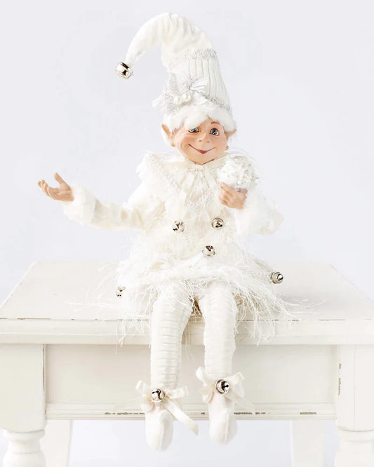 Pearl white Elf 50cm