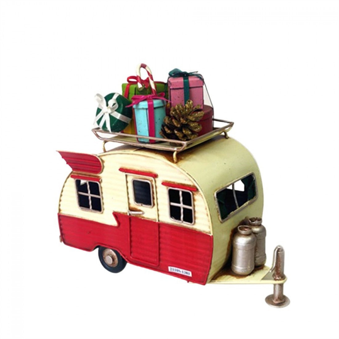 CAMPER WITH X'MAS DECORATIONS 18CM