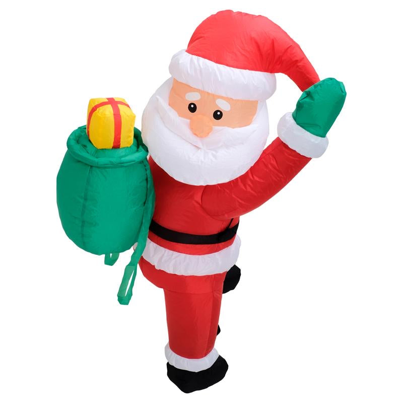 Inflatable Low Voltage Hanging Climbing Santa 58cm x 70cm x 125cm Indoor/Outdoor Use