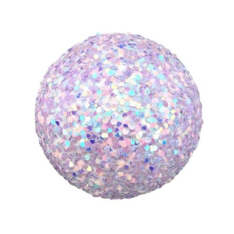 BAUBLE 10CM PURPLE IRIDESCENT