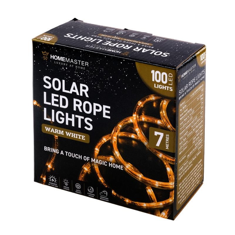 Light Solar Rope 100LED 7m Warm White 2 Function