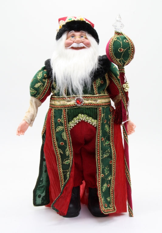 SANTA-RED&GREEN 45CM