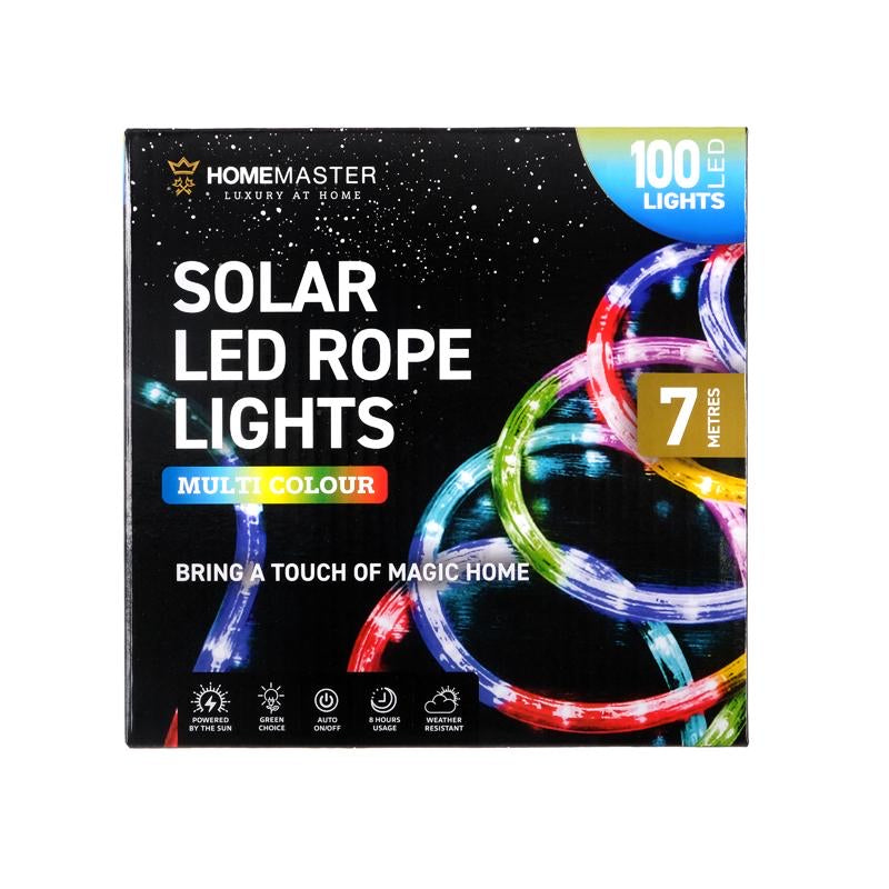 Light Solar Rope 100LED 7m Mutli Colour 2 Function