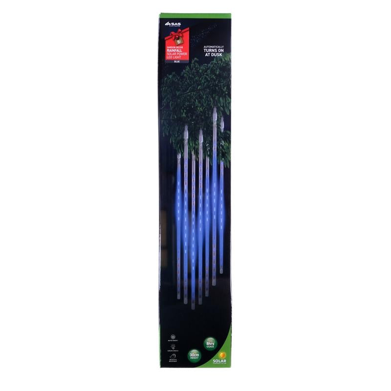 Light Solar Shape Tubes 8pk 144 LED (8 Per Tube) 2.4m Blue 8 Functions