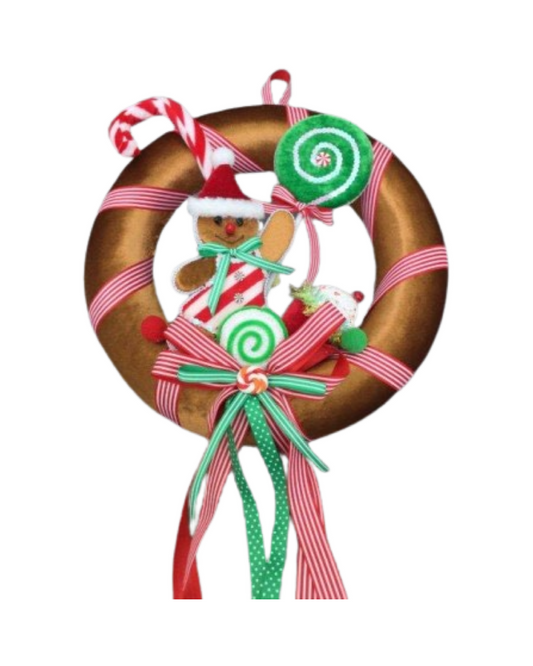 GINGERBREAD WREATH 40CM D