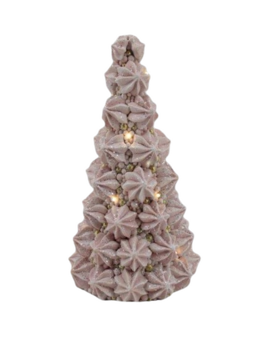 PINK MERINGUE KISSES TREE LED