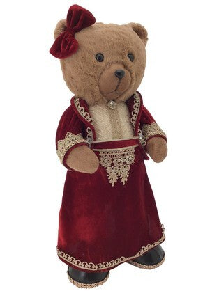 Mr and Mrs Christmas Bear Xmas Figurine