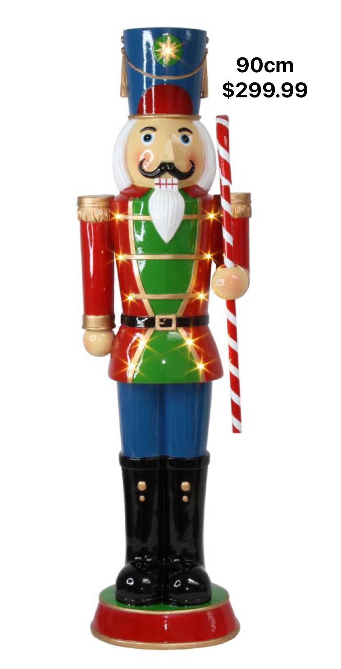 NUTCRACKER-LITE-CANDY CANE(90CM)