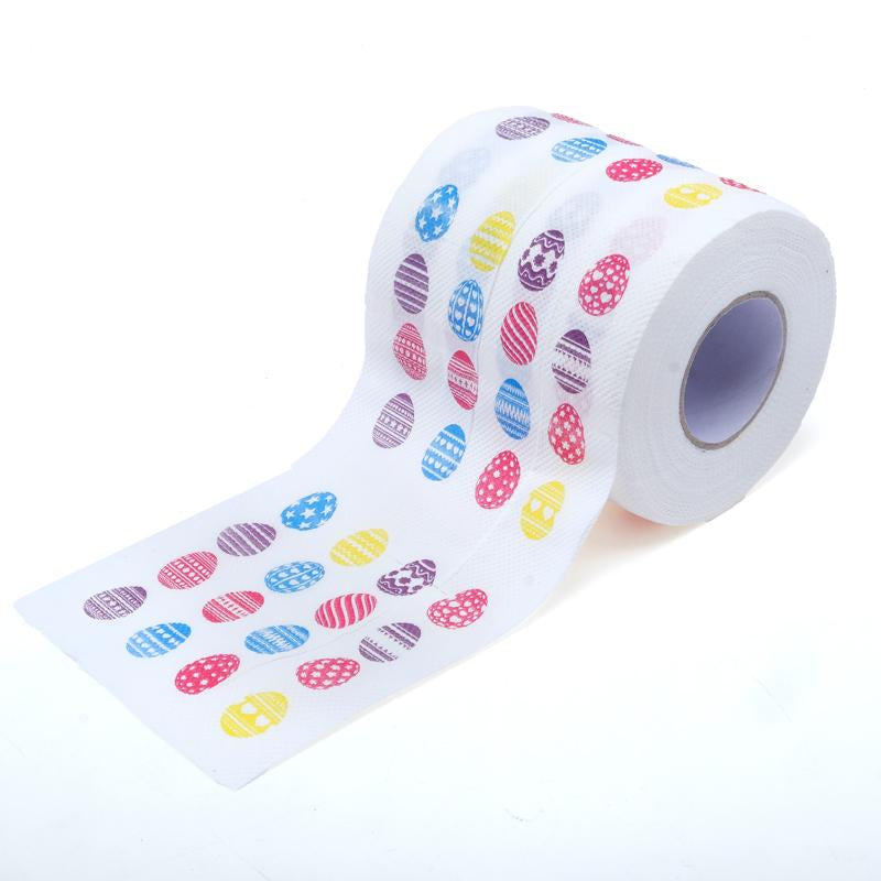 Toilet Paper Novelty Easter 18m 10cm x 10cm 180 Sheets 2ply 3 Assorted Designs ( pack of 3)