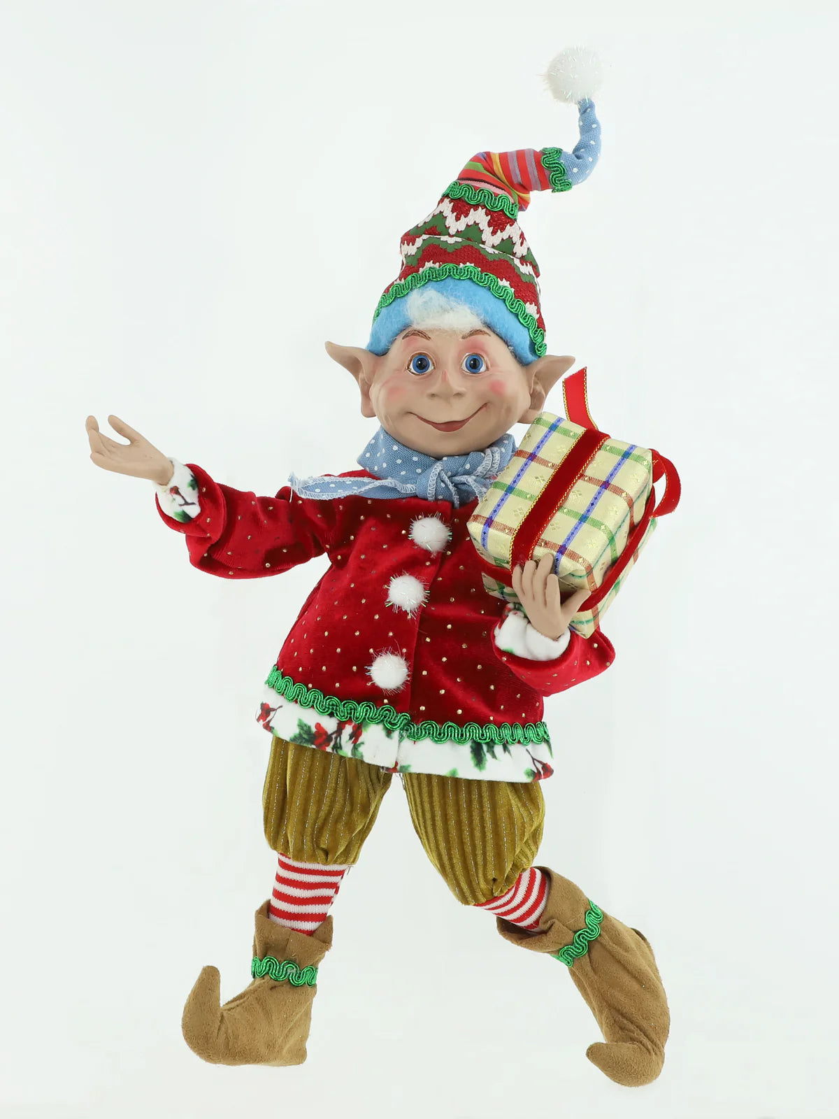 CHRISTMAS ELF SKIP 35CM
