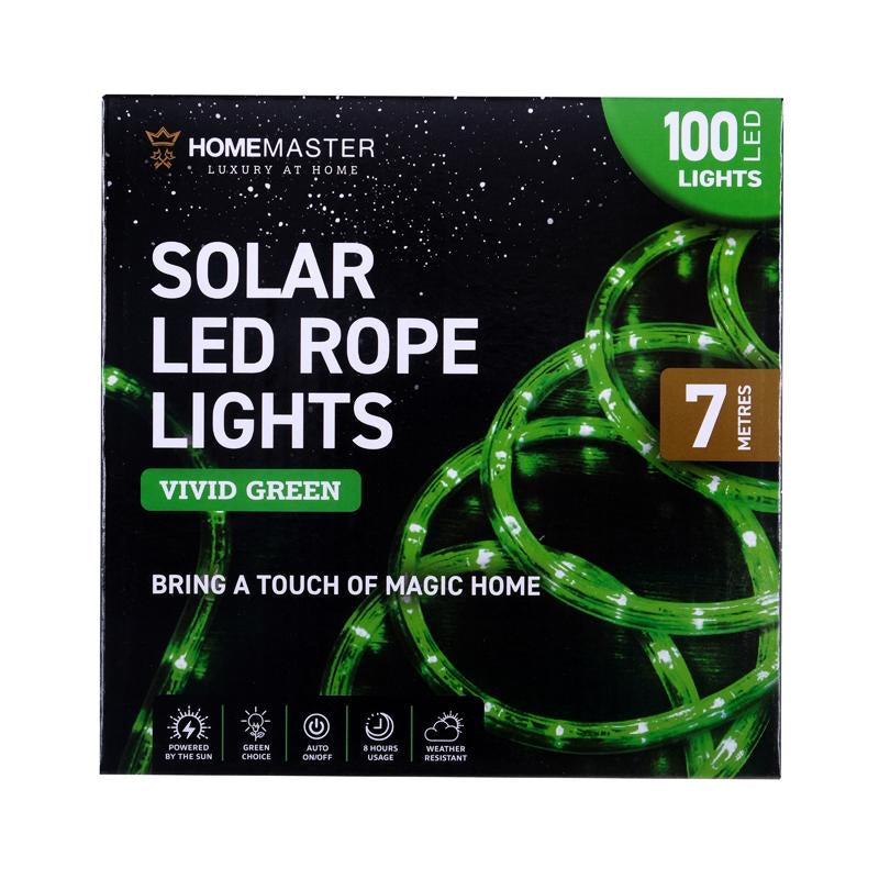 Light Solar Rope 100LED 7m Green 2 Function