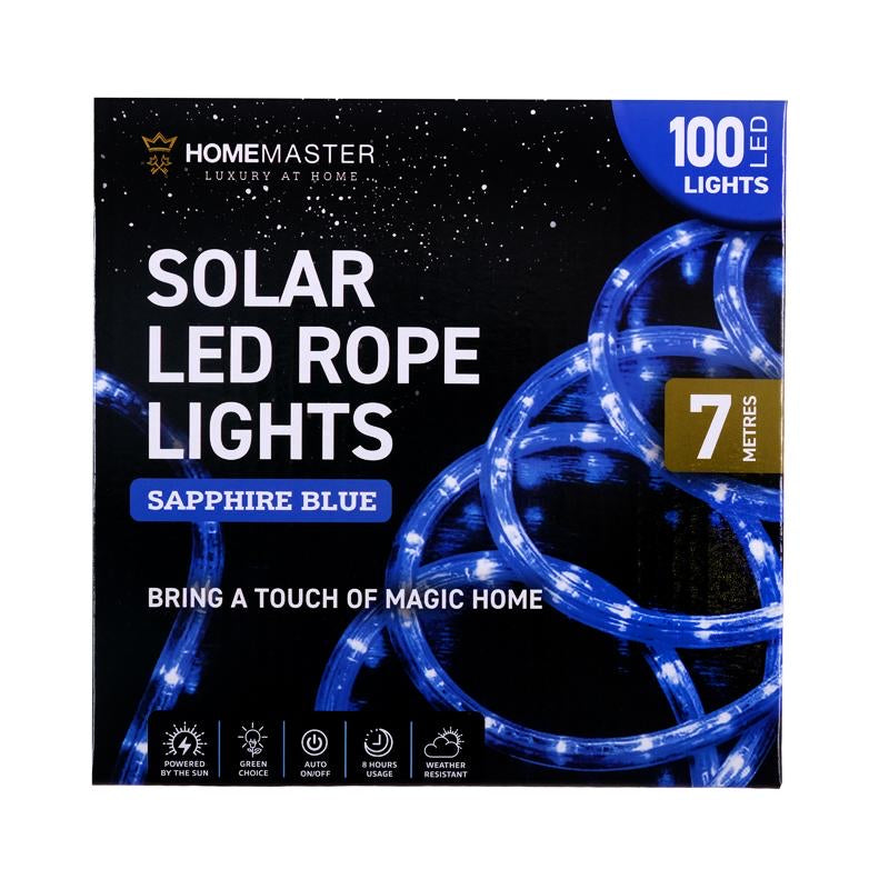 Light Solar Rope 100LED 7m Blue 2 Function