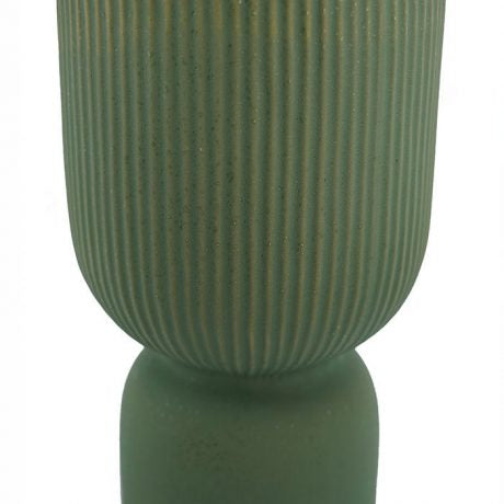 FLUTED POT 16X27HCM Green