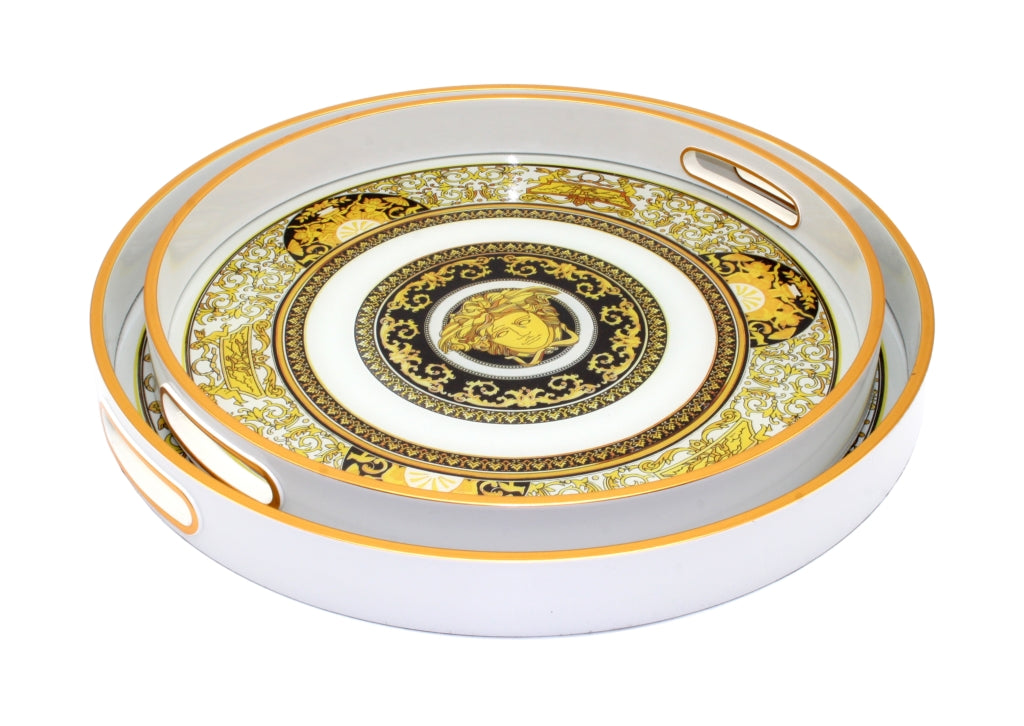 TRAY-MEDUSA-WHITE(2SIZES) 35CM and 40CM