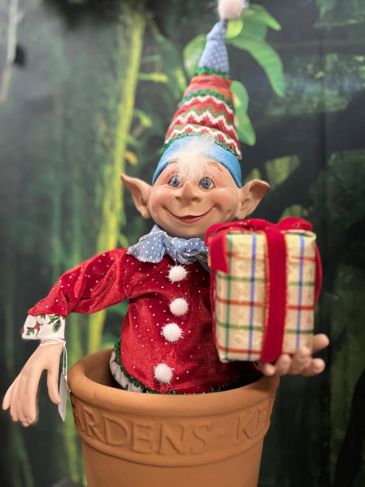 CHRISTMAS ELF SKIP 35CM