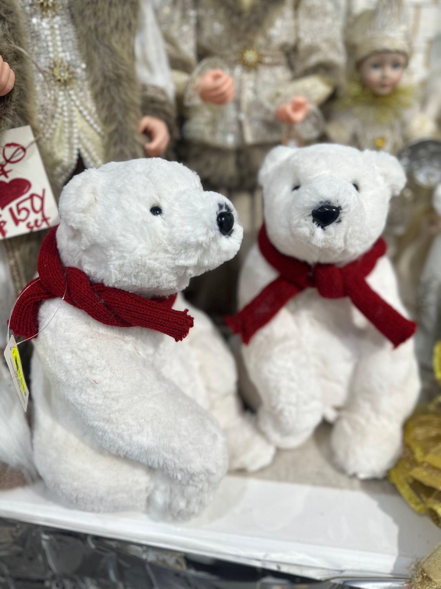 Christmas Polar Bear 33cmH