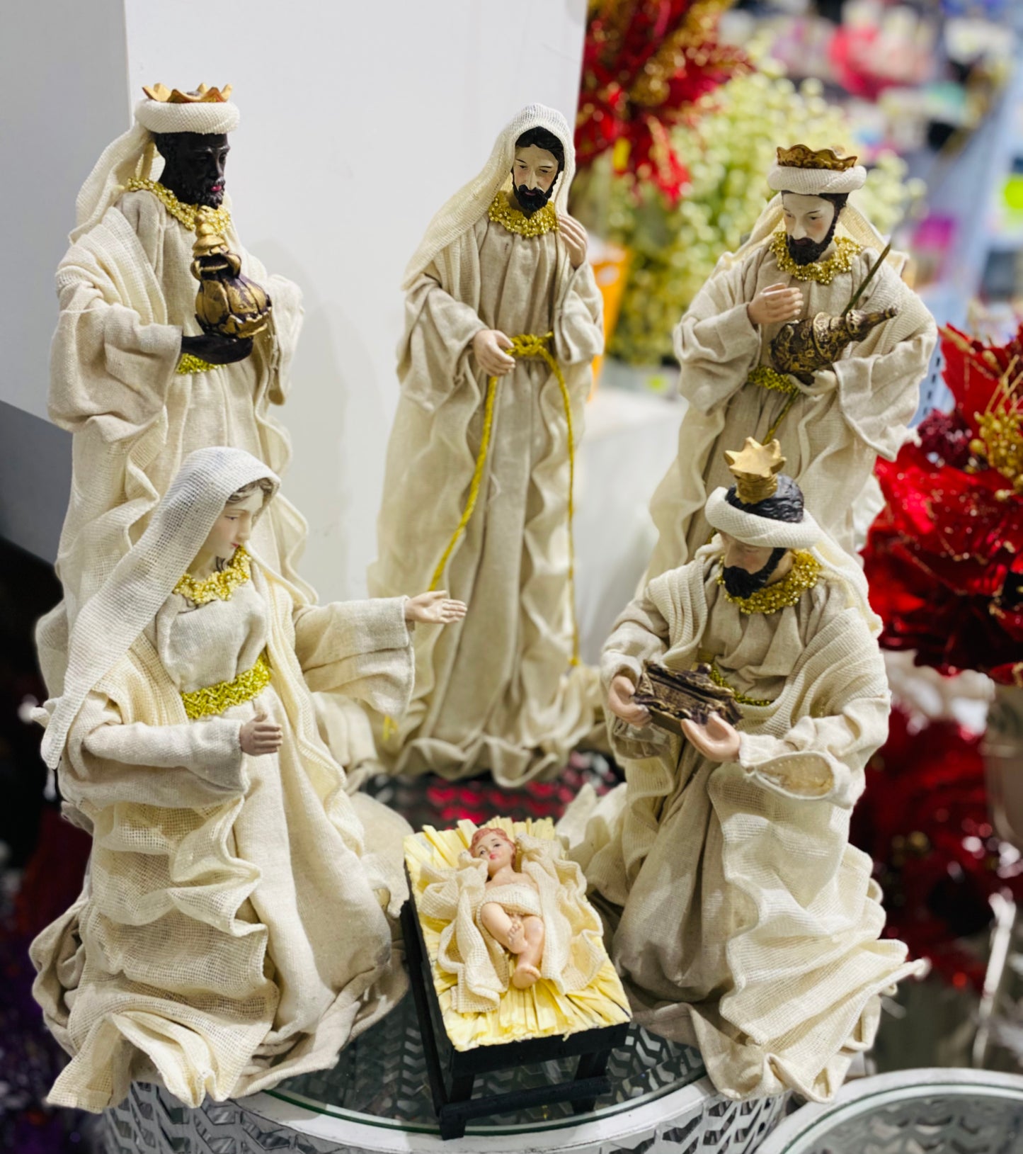 NATIVITY NATURAL 6 PIECE 41CM