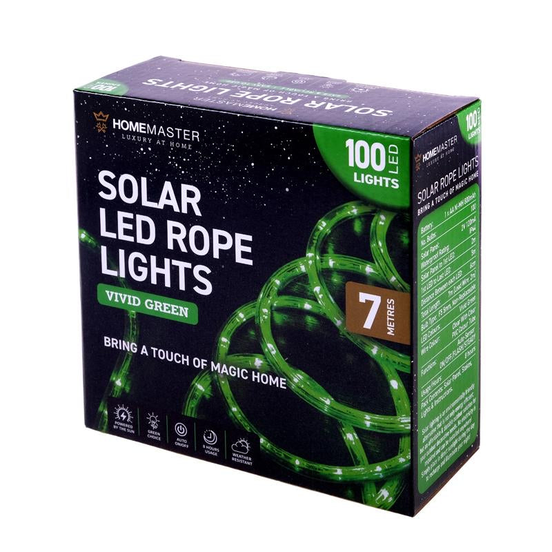 Light Solar Rope 100LED 7m Green 2 Function