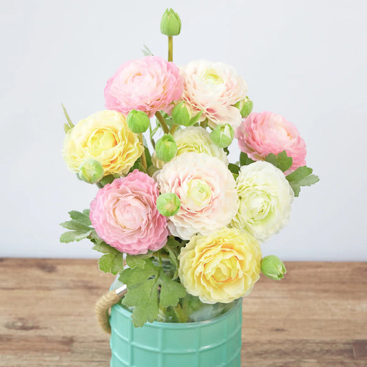 RANUNCULUS SPRAY 56cm ( 4 assorted colours)