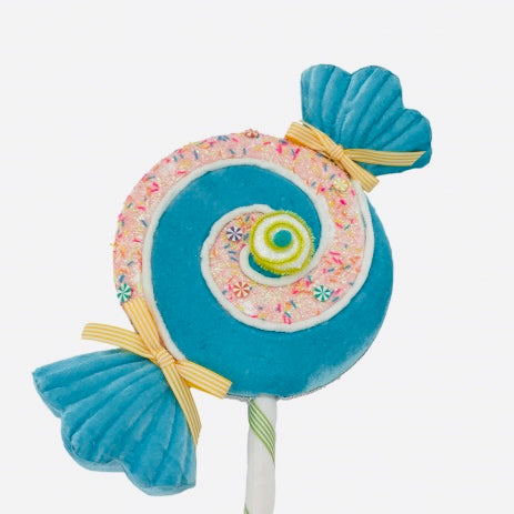 WRAPPED BLUE SPRINKLES LOLLY PICK