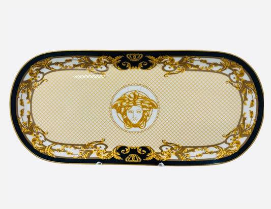 Medusa Luxe Oval Biscuit Tray