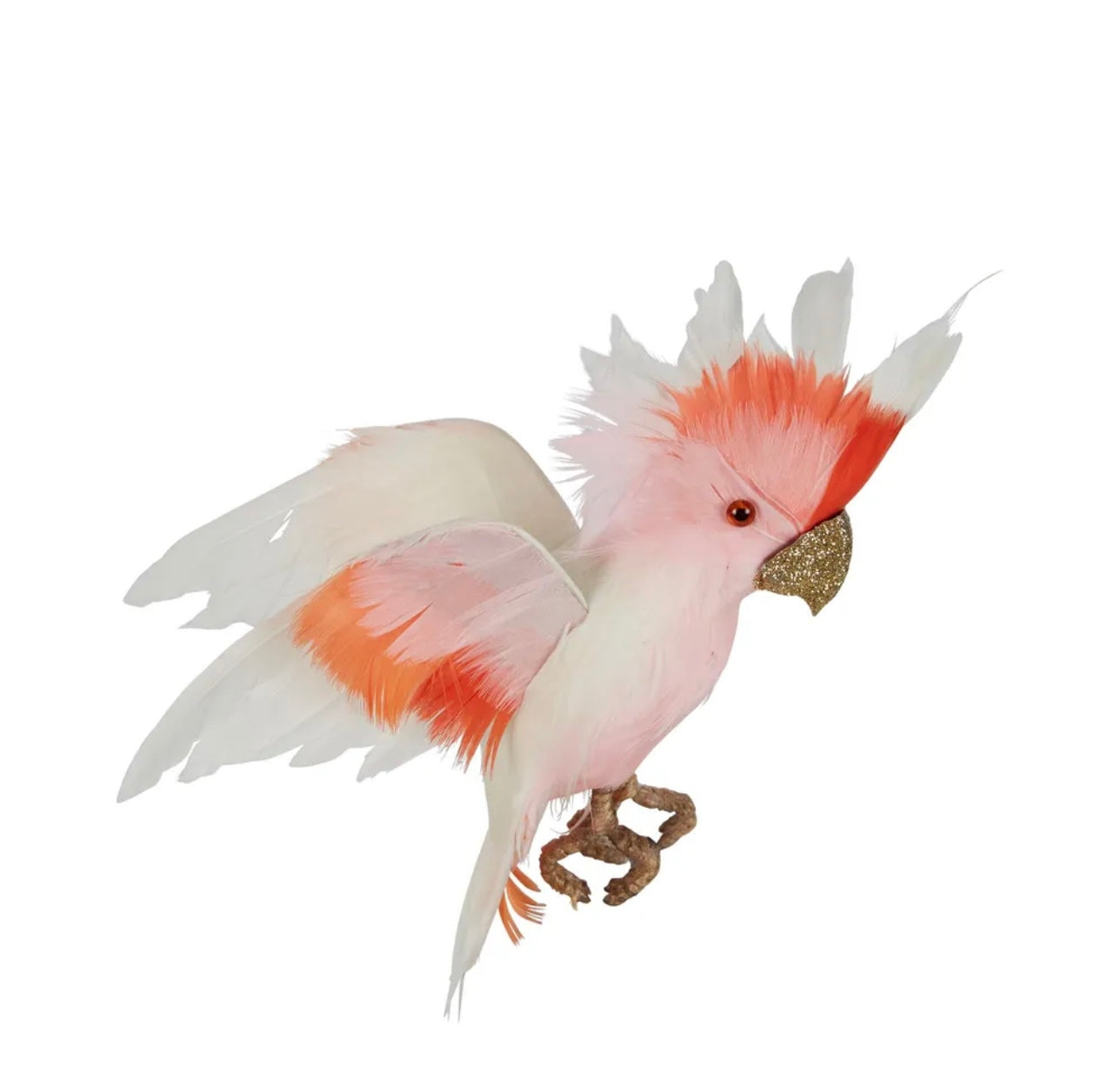 GALAH FLYING BIRD SMALL PINK WHITE Decor piece