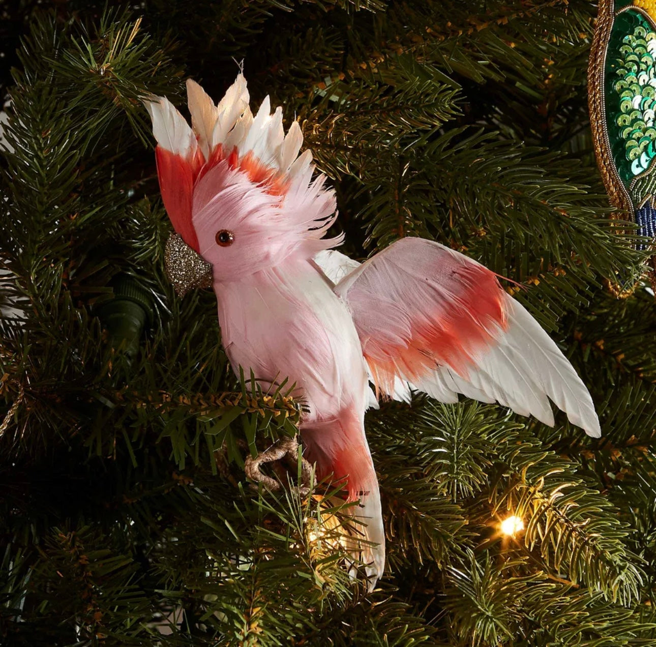 GALAH FLYING BIRD SMALL PINK WHITE Decor piece