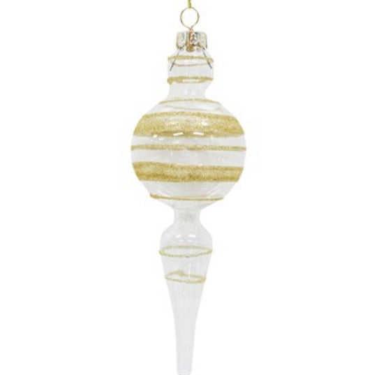 Glass Finial Ornament 18cm