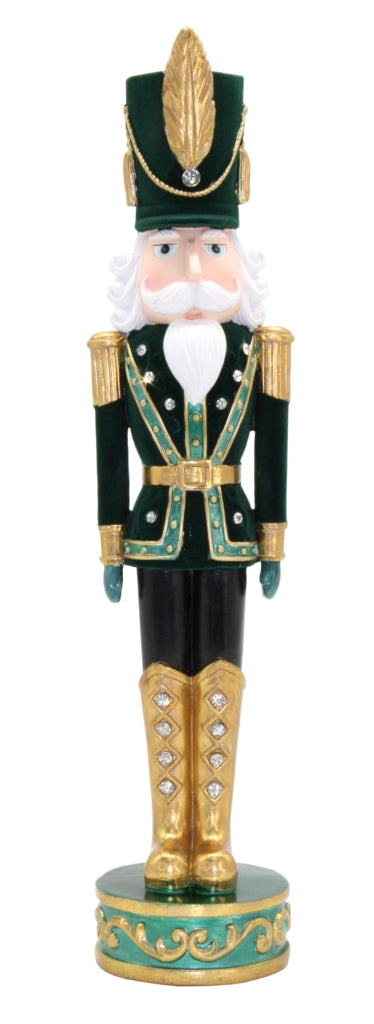 Velvet Green Nutcracker 43cmH