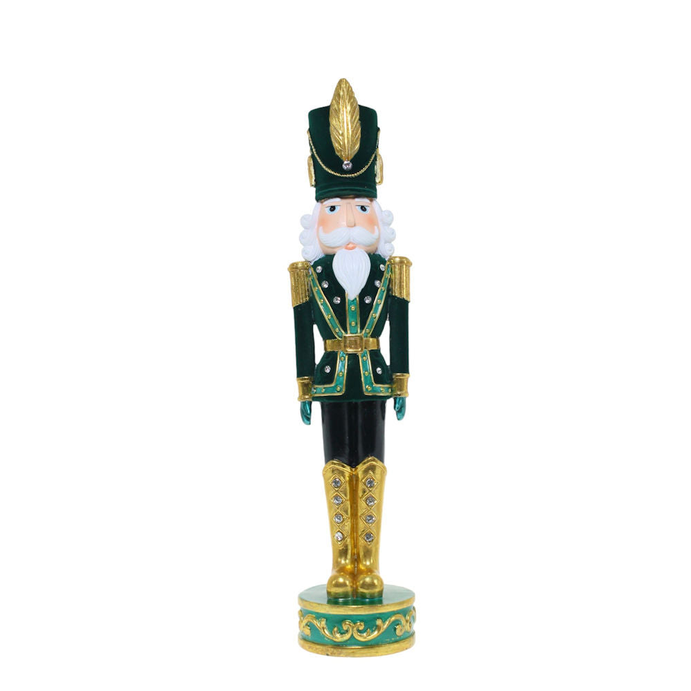 Velvet Green Nutcracker 43cmH