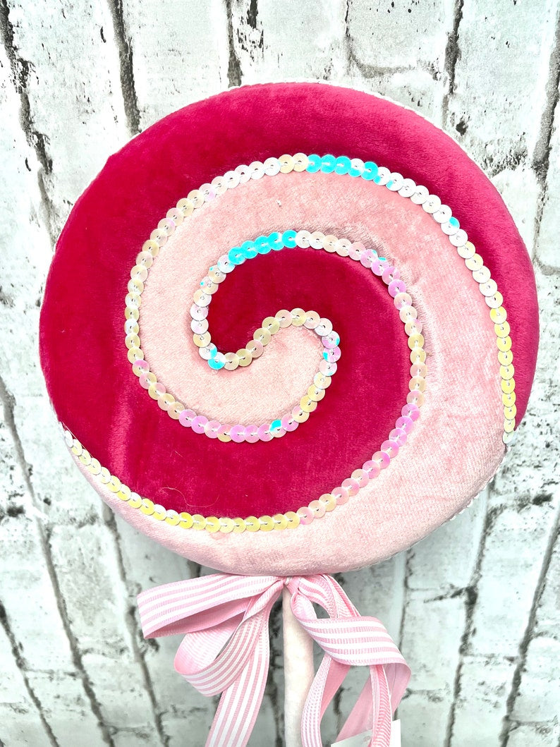 HOT PINK WRAPPED LOLLY PICK XL