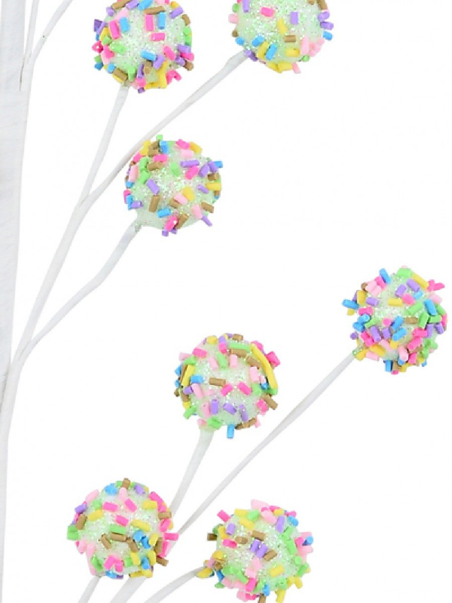 Sprinkle cake pop pick 24”