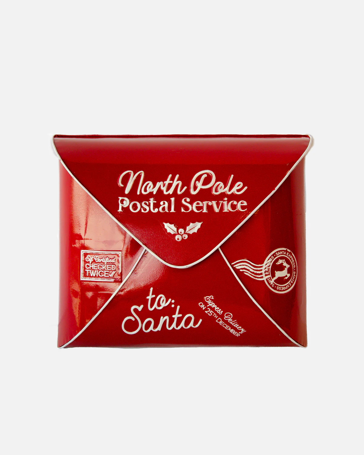 NORTH POLE POSTAL SERVICE MAIL SLOT RED 35CM