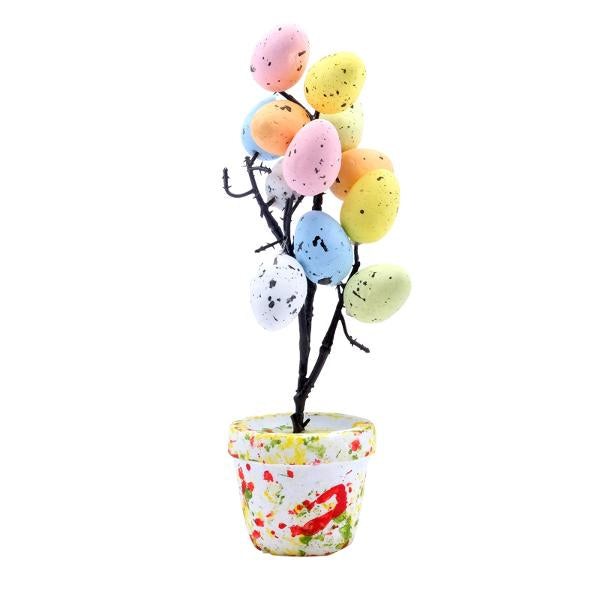 Polystyrene Decoration Easter Tree 9cm x 21cm Multicolour