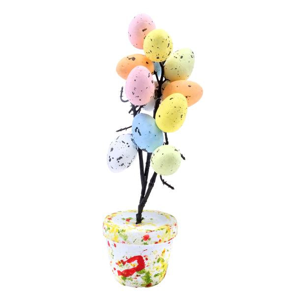 Polystyrene Decoration Easter Tree 9cm x 21cm Multicolour