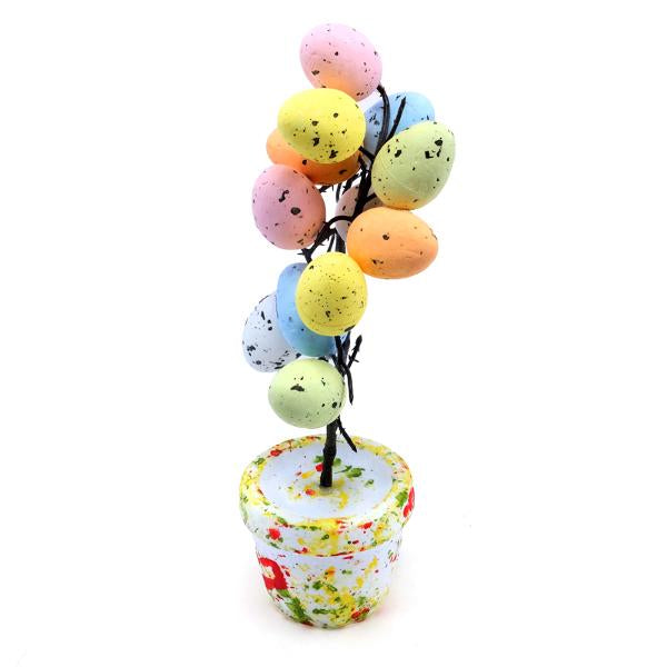 Polystyrene Decoration Easter Tree 9cm x 21cm Multicolour