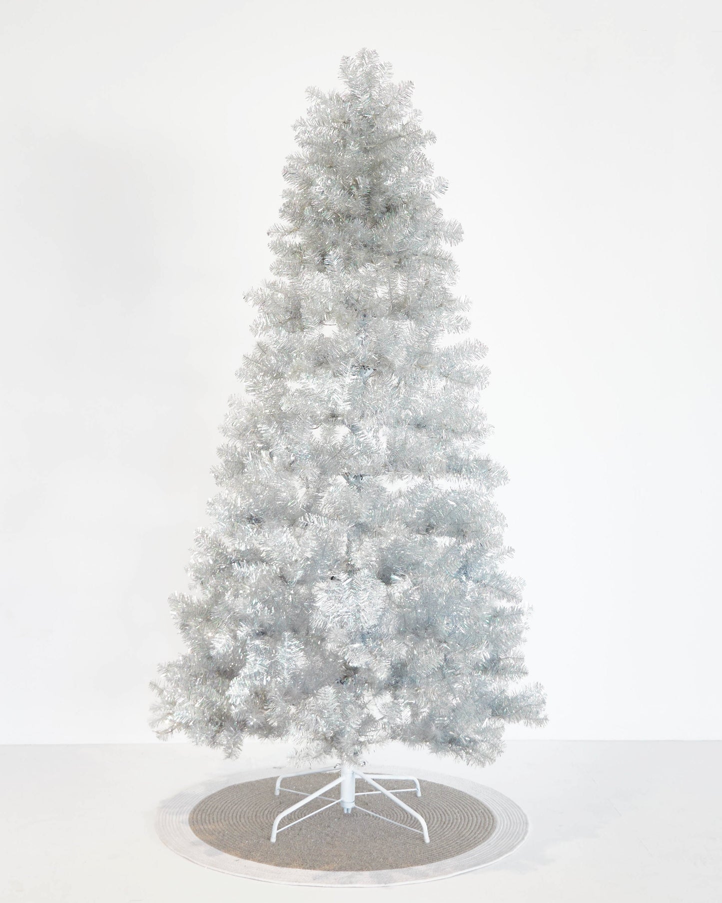 CHRISTMAS TREE LED VINTAGE SILVER 229CM